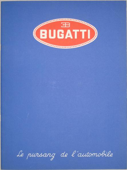 1937 Bugatti Type 57 deluxe brochure