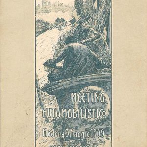 1909 Record del Miglio Modena postcard