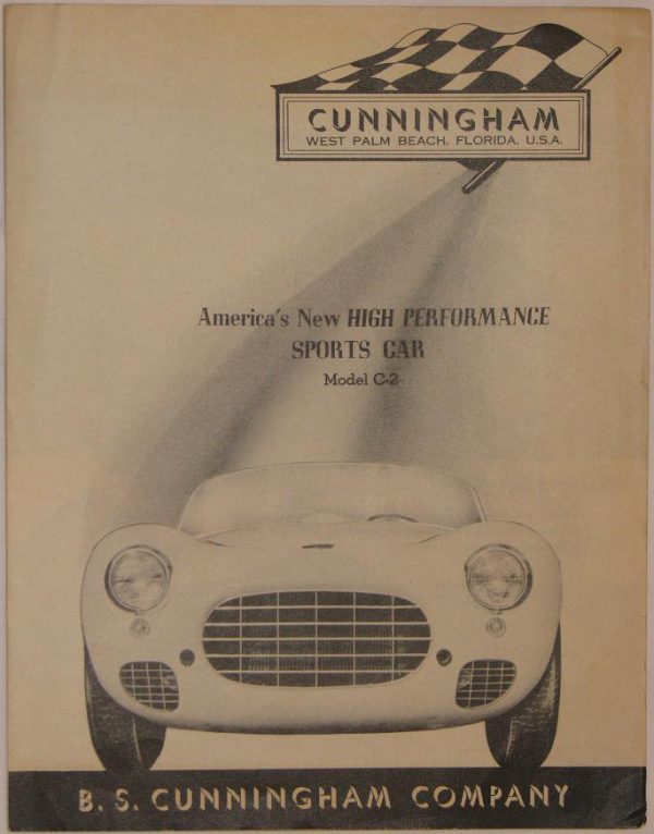 1951 Cunningham C-2 sales brochure