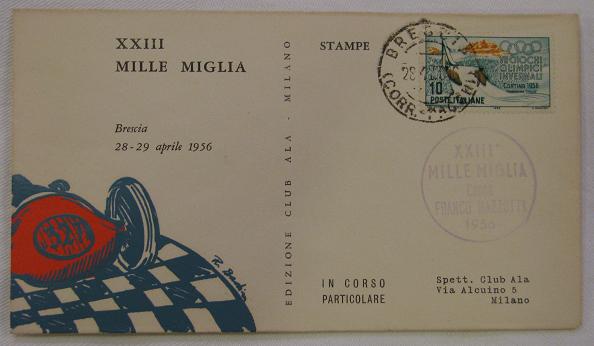 1956 Mille Miglia envelope
