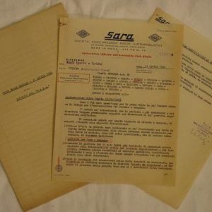 1950 Mille Miglia SARA letter