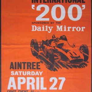 1963 Aintree 200 event poster