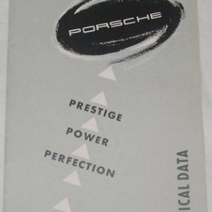 1953-4 Porsche 356 technical data brochure