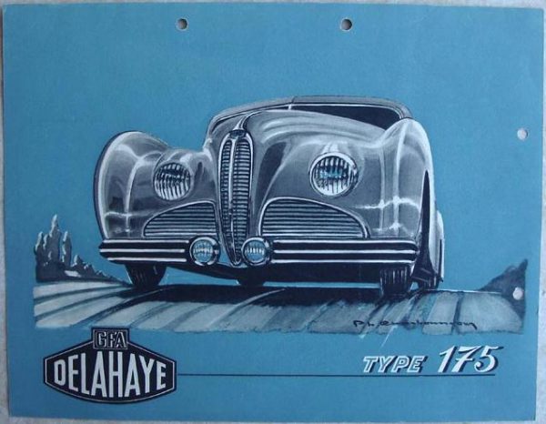 1947 Delahaye 175 brochure