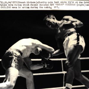 1964 Sugar Ray Robinson fight used trunks
