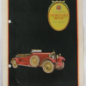 1926-29 Mercedes type 630 sales brochure