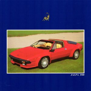 1984 Lamborghini Jalpa 3500 brochure