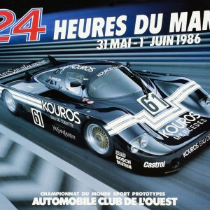 1986 Le Mans 24 hours poster