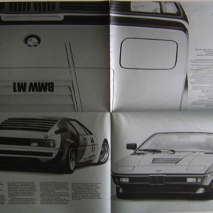 1978 BMW M1 sales brochure