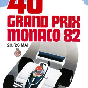 1982 Monaco GP original poster