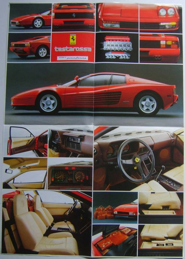 1984 Ferrari Testarossa sales brochure