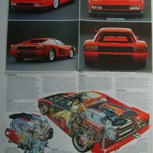 1984 Ferrari Testarossa sales brochure