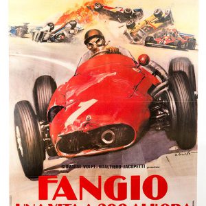 1980 'Fangio Una Vita a 300 All'Ora' movie poster - huge format