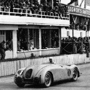 1937 - Bugatti at Du Mans - original painting