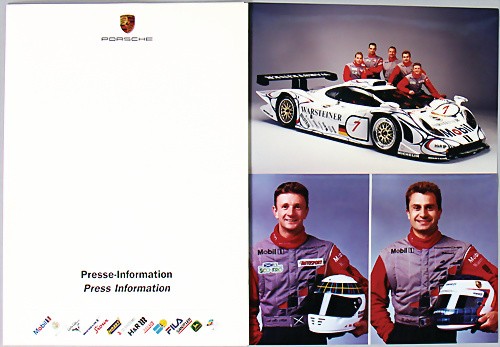 1998 Porsche 911 GT1 press kit