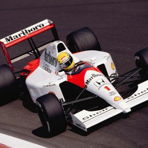 1991 Ayrton Senna signed visor