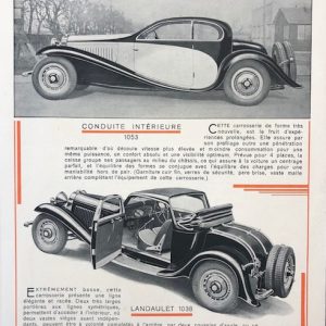 1932 Bugatti Type 50 brochure