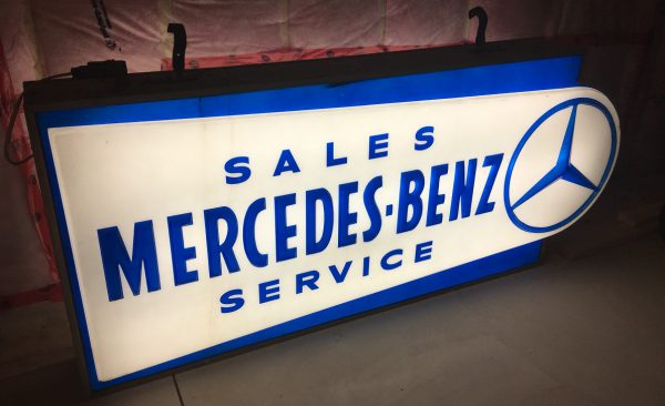 1950s -1960s Mercedes Dealer Sign