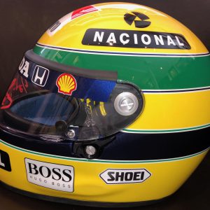 1992 Ayrton Senna signed McLaren replica helmet