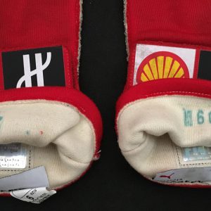 2018 Kimi Raikkonen signed and used Ferrari gloves