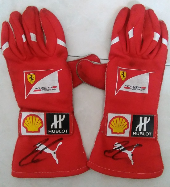 2017 Kimi Raikkonen Monaco GP signed and used gloves