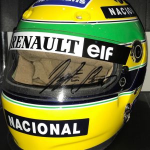 1994 Ayrton Senna Williams signed replica helmet