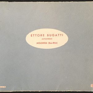 1936-8 Bugatti Type 57 full range portfolio brochure