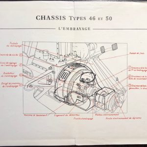 1930 Bugatti Type 46 and 50 chassis instruction leaflet