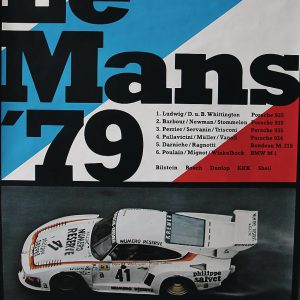 1979 Porsche factory poster 24 Hours Le Mans