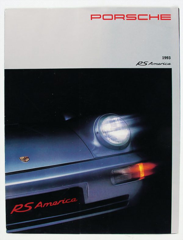 1993 Porsche 911 RS America brochure