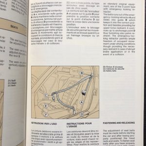 1985 Ferrari 288 GTO owner's manual