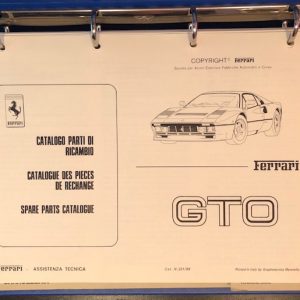 1984-5 Ferrari 288 GTO Spare Parts Catalog
