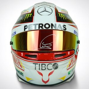 2018 Lewis Hamilton Mercedes official Bell signed replica helmet