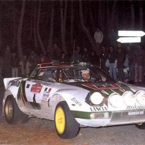 1976 Lancia Stratos HF Rally Sanremo tribute poster