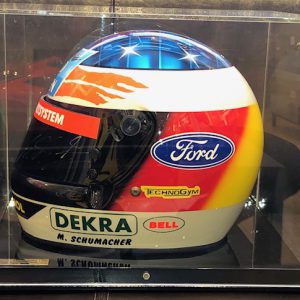1994 Michael Schumacher Benetton Official Bell replica helmet signed