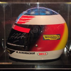 1995 Michael Schumacher Benetton Official Bell replica helmet signed
