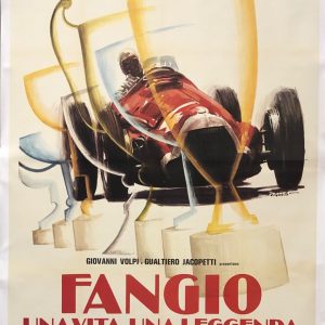 1980 'Fangio Una Vita Una Leggenda' Italian movie poster - huge