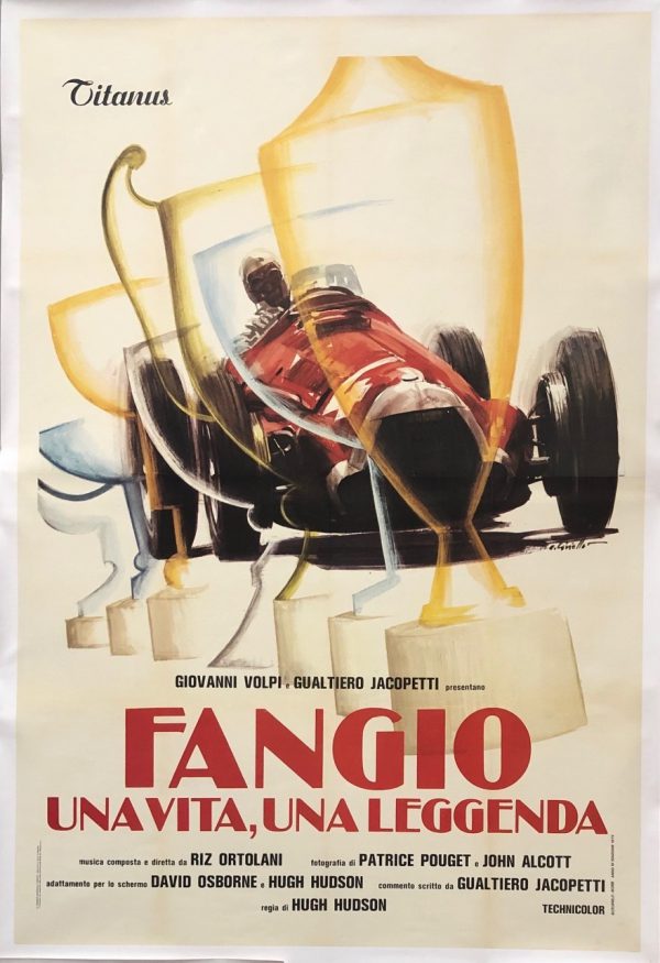 1980 'Fangio Una Vita Una Leggenda' Italian movie poster - huge
