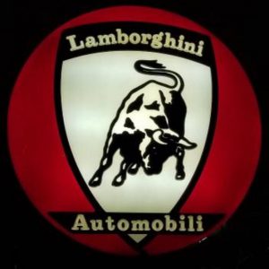1960s Lamborghini illuminated dealer sign