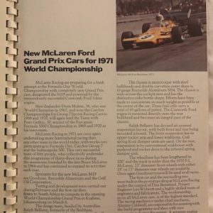 1972 McLaren Racing booklet
