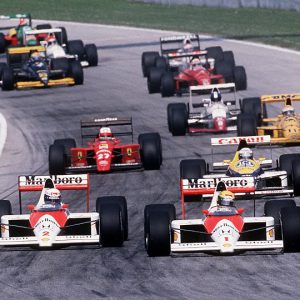 1989 San Marino GP at Imola program signed by Senna ++