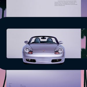 2018 Porsche 70th anniversary factory poster - Boxster