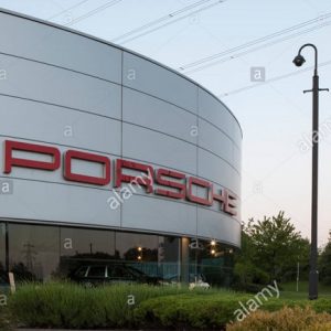 1980s Porsche dealer sign - massive