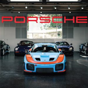 2000s Porsche illuminated dealer sign - huge