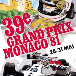 1981 Monaco GP original poster