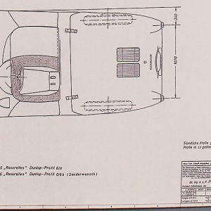 1954 Porsche 550 Spyder blueprint
