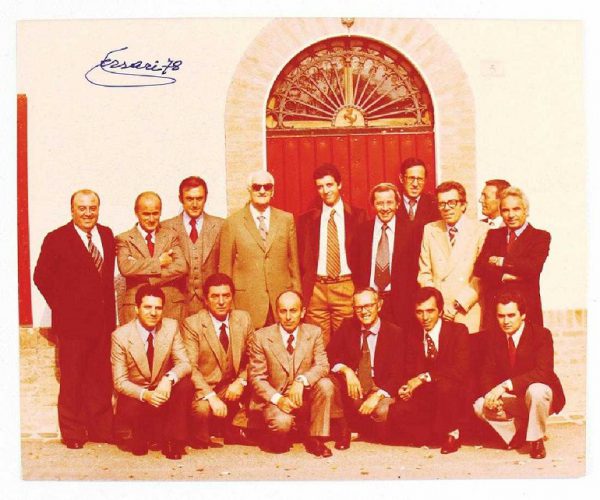 1978 Enzo Ferrari signed group photo