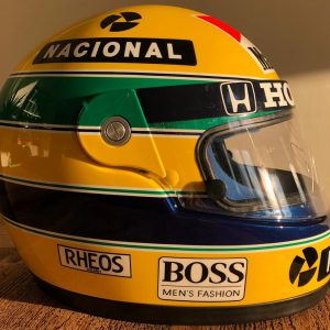 1991 Ayrton Senna signed replica helmet
