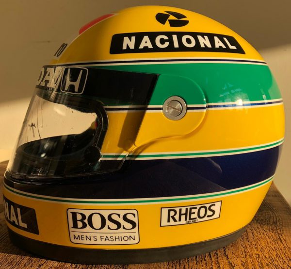 Collector Studio - Fine Automotive Memorabilia - 1991 Ayrton Senna signed  replica helmet