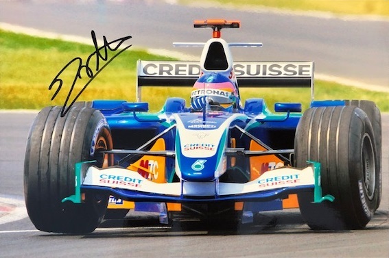 2005 Jacques Villeneuve signed Sauber photo